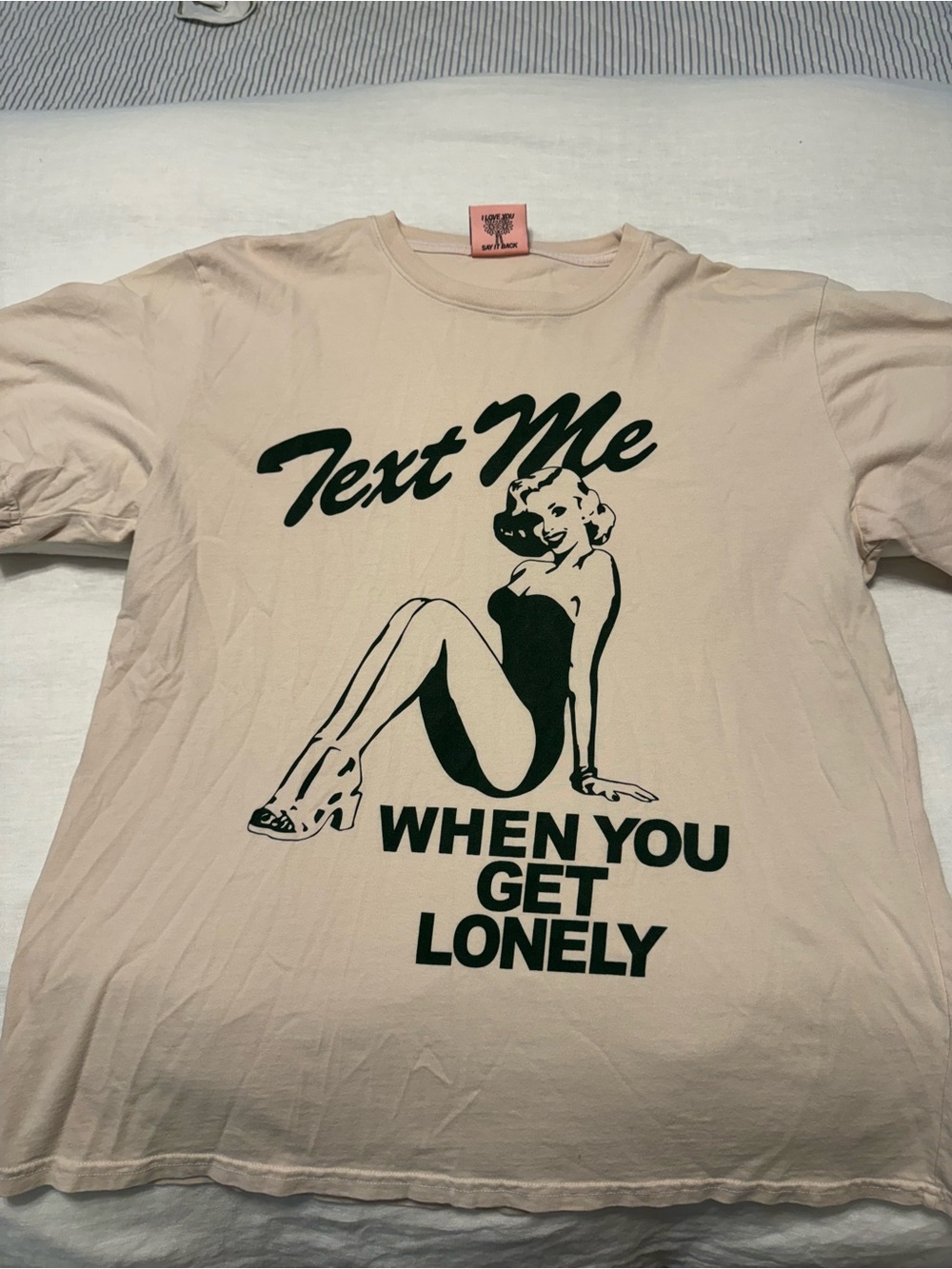 Lonely ghost text me when you get lonely tee
